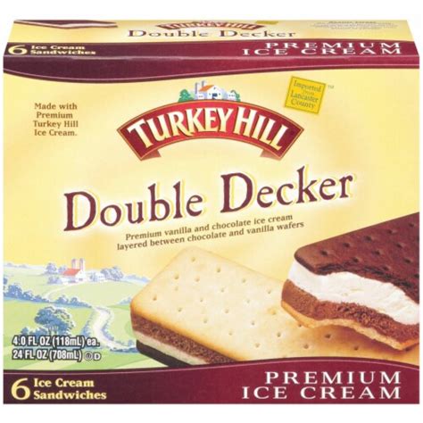 Turkey Hill Double Decker Premium Ice Cream Sandwiches Ct Kroger