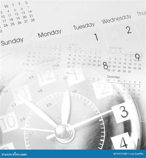 Clock And Calendars Royalty Free Stock Photography