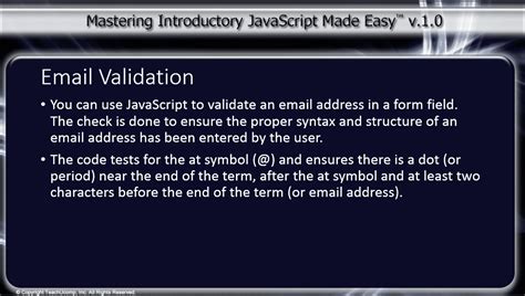 How To Validate Email Address Using Javascript Modern Javascript Blog