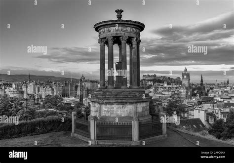 Edinburgh Skyline From Calton Hill Stock Photo Alamy