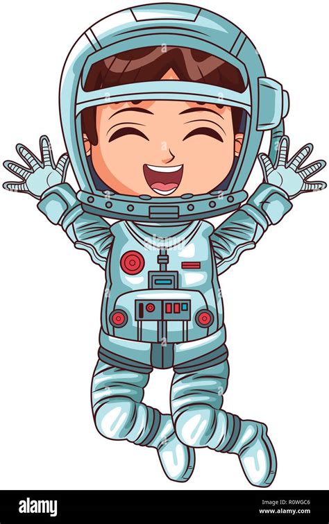 Astronaut Girl Cartoon Stock Vector Image And Art Alamy