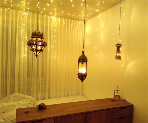 Cozy Bedroom Lighting Led Lanterns With Invisible Cabling