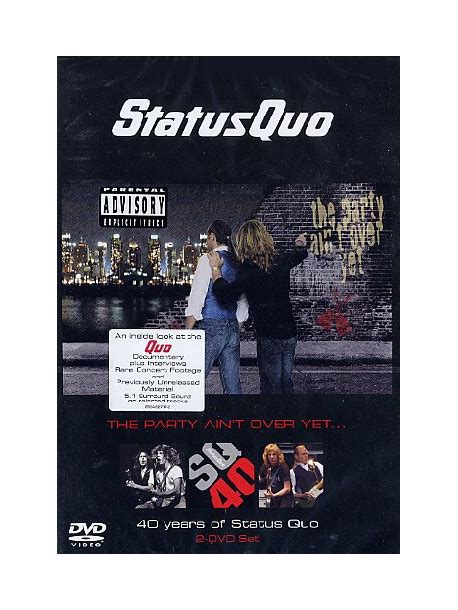 Status Quo The Party Aint Over Yet 2 Dvd Dvdit