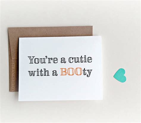Youre A Cutie With A Booty 5 Halloween Cards For Your Significant