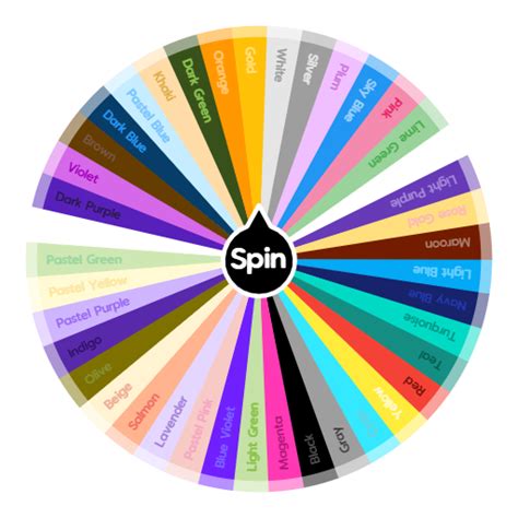 Colorpaint Chooser 🎨 30 Rare Colors Included Spin The Wheel App