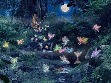 Fairies In A Forest 1024x768 Wallpaper