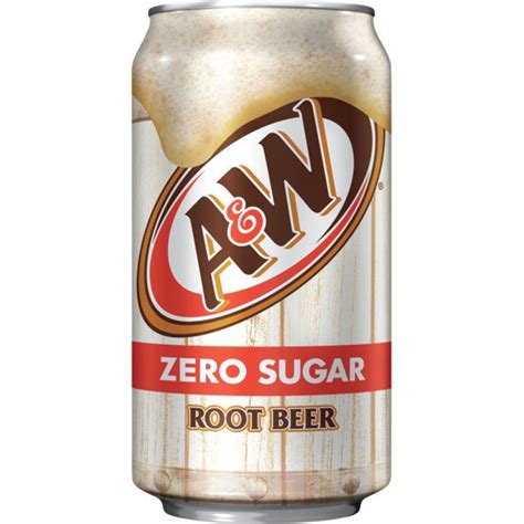 Aandw Root Beer Zero Sugar Soda 12oz Cans Quantity Of 18