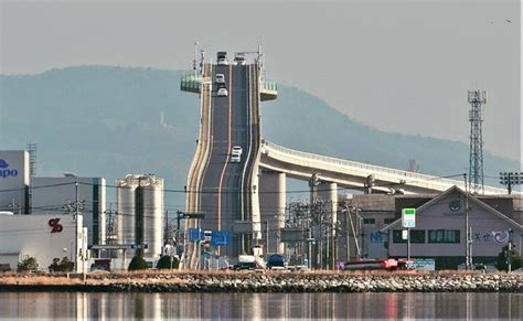 Eshima Ohashi Bridge Steep Bridge That Looks Like A Roller Coaster