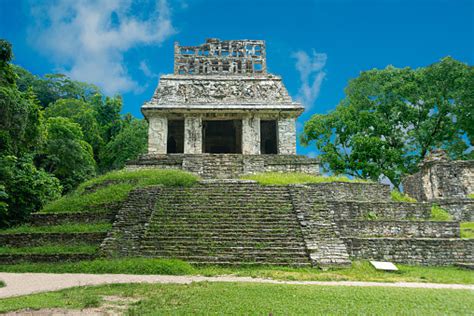 Temple Of The Sun Palenque Chiapas Mexico Stock Photo Download Image