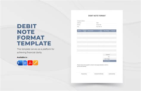 Sample Debit Note Template In Word Pages Pdf Google Docs Download Template Net