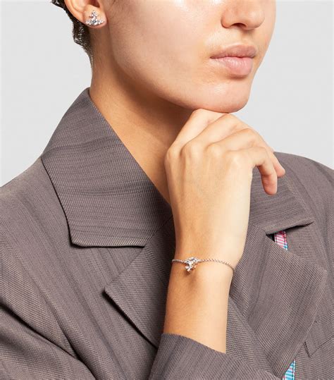 Vivienne Westwood Crystal Embellished Colette Stud Earrings Harrods US