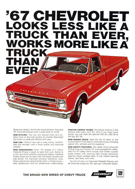 Chevrolet Trucks Advertising Campaign 1967 A Brand New Breed Blog