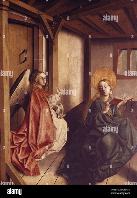 Fine Arts Witz Konrad 1400 1446 Painting Annunciation Altar