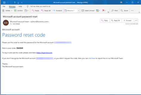 You Ve Been Phished Microsoft Password Reset Adelia Risk