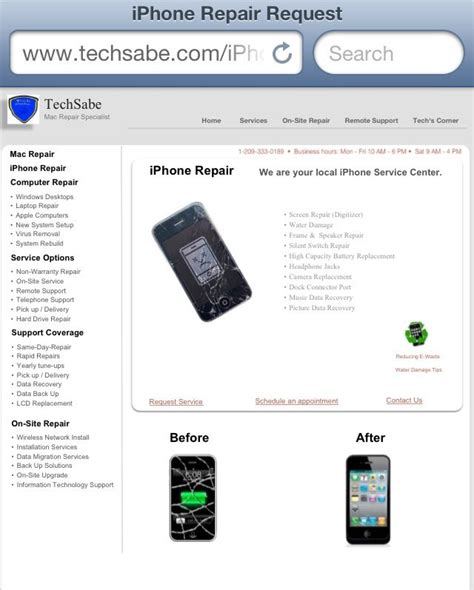 Ive brought iphones with screen and water damage here and they always came back perfect. iPhone Repair , iPod Repair , iPad Repair | techsabe.com ...