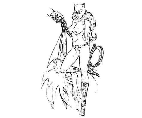 Catwoman Squeezing Batman Costume Coloring Pages Best Place To Color