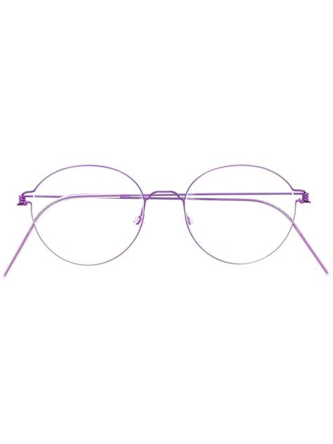 lindberg round frame optical glasses farfetch