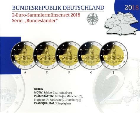 Germania 2018 2 € Commemorativo Berlin Castello Di Charlottenburg