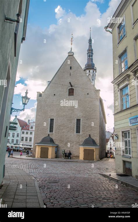 Town Hall Of Tallinn Estonia Stock Photo Alamy