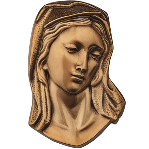La Vierge Marie Tête Voilée H 25 X 17 Cm