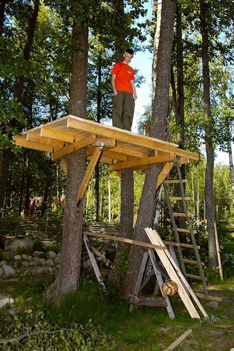 Una casa en el árbol con lluvia en septiembre y un telescopio para verte a distancia. How to Build an Awesome Treehouse | Others