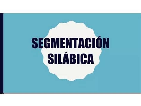 Silaba Inicial Segmentación Silábica Profesocial