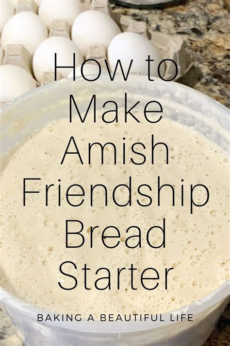 How To Make Your Own Amish Friendship Bread Starter Amy Marie Recipe Amish Friendship