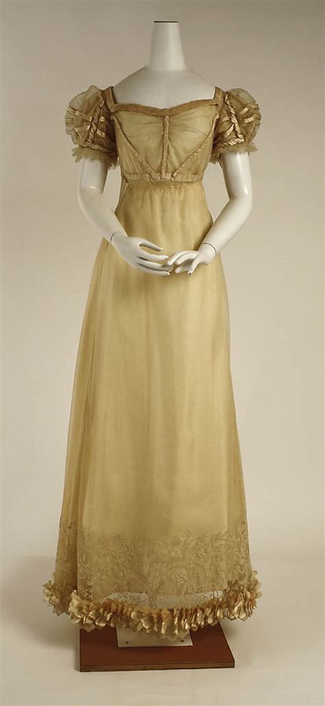 Dress Date Ca 1820 Culture British Medium Silk Historical Dresses