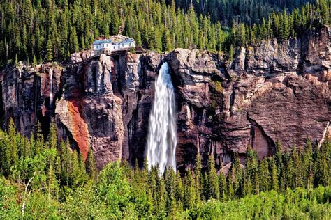 Bridal Veil Falls A Stunning Waterfall In Telluride Colorado Go