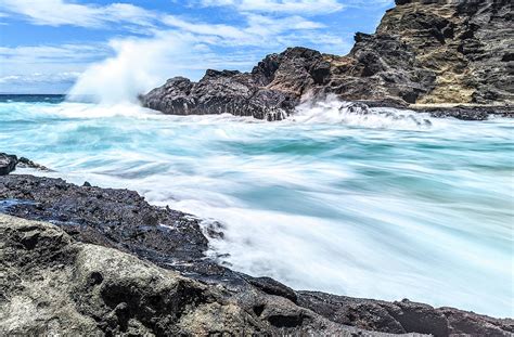 View Of Halona Cove Oahu Hawaii On A Sunny Summers Day Photograph