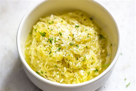 Lemon Garlic Butter Spaghetti Squash ~ My Kitchen Pasta