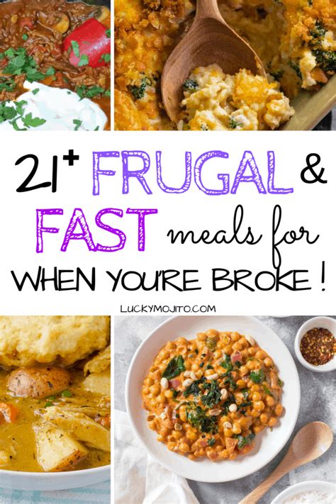 21 Easy Frugal Meal Recipes When Youre On A Tight Budget Lucky Mojito