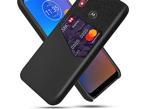 Motorola Moto E6 Plus Two Tone Leather Case With Card Holder
