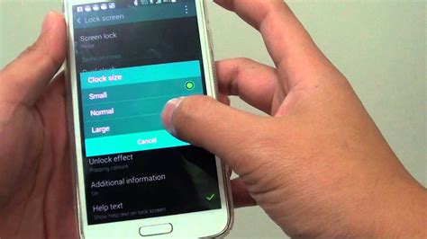 Samsung Galaxy S5 How To Change The Clock Text Size On
