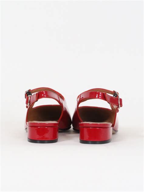 Peche Red Patent Leather Mary Janes Carel Paris Shoes