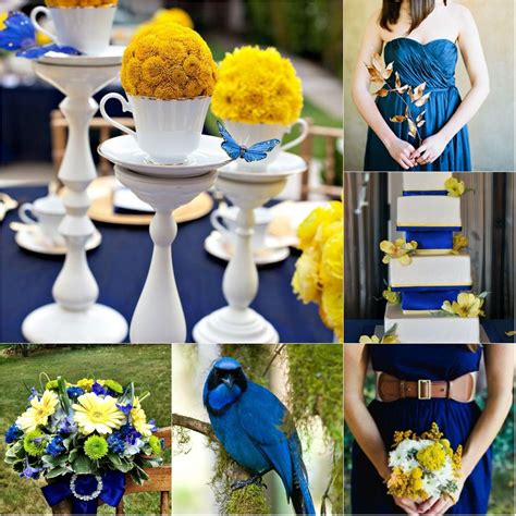 Top 4 Royal Blue Wedding Ideals Yellow Bridal Showers Wedding