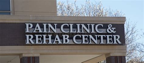 Pain Clinic And Rehab Center Sign Stock Photo Image Of Physician