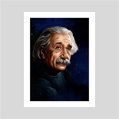 Albert Einstein An Art Print By Dmitry Belov Inprnt