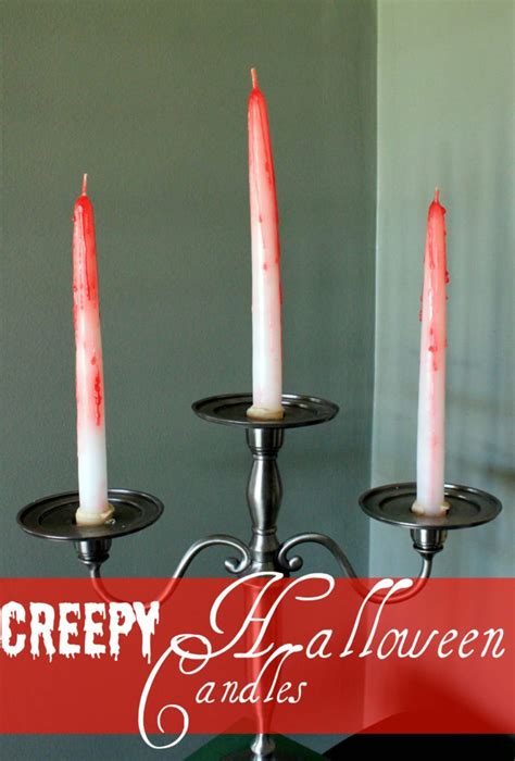 Creepy Diy Halloween Candlesticks The V Spot
