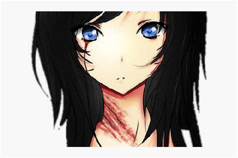 Girl Neko Cat Anime Sad Blood Bloody Black Catears Anime Girl With
