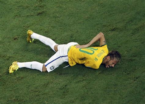 Neymar Couldnt Feel His Legs After Hit That Resulted In Fractured Vertebra