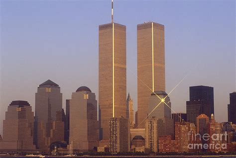 Learn more about the original world trade center buildings destroyed by terrorists on september 11, 2001. World Trade Center Twin Towers New York City Photograph by ...