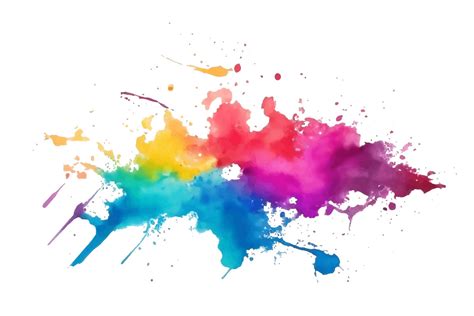 Colorful Ink Splash Paint Splatter Graphic By Pixeness · Creative Fabrica