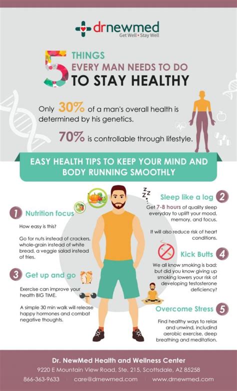 5 Things Every Man Needs To Do To Stay Healthy Latest Infographics