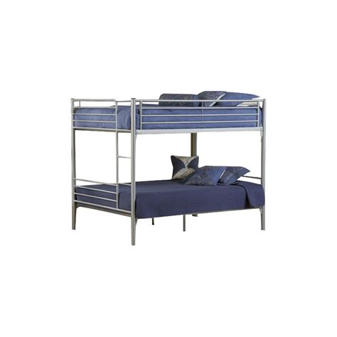 Hillsdale Universal Youth Full Over Full Metal Bunk Bed In Silver 1178fbb