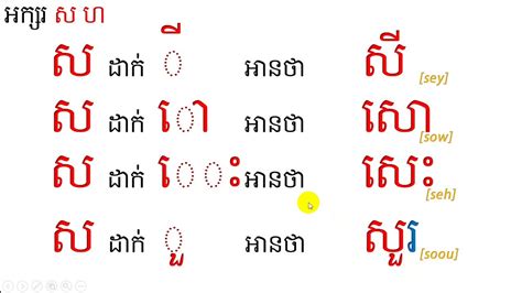 មេរៀនទី ២៧ ព្យញ្ជនៈប្រកប សហ អ៊ីគ្រូ Ekroo Learn Khmer Youtube