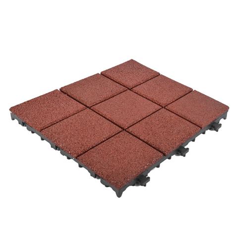 Outdoor Flooring Rubber Patio Tile Xj Sbr Dbr001 Sbr Rubber Deck Tile