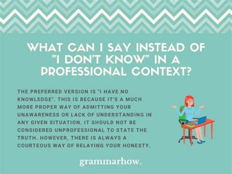 10 Professional Ways To Say I Dont Know