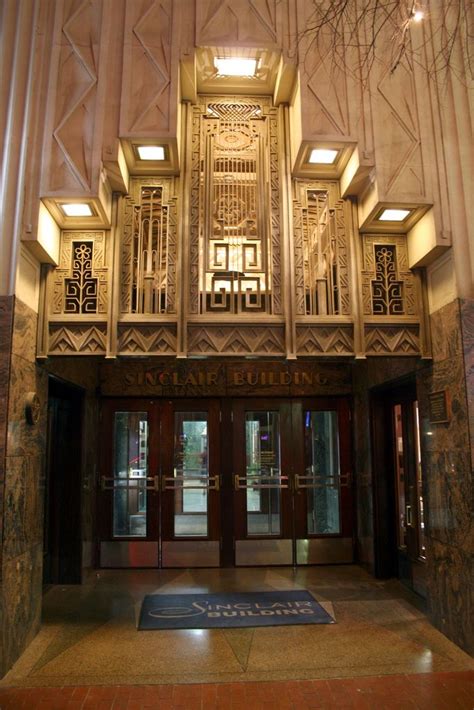 Sinclair Building Entrance Art Deco Buildings Art Deco Interior