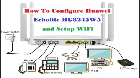 How To Configure Huawei Echolife Hg W Router And Setup Wi Fi Youtube